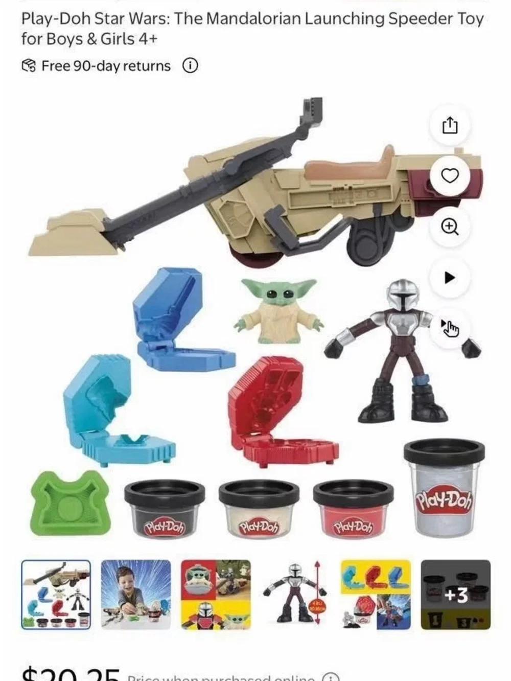 Play-Doh Star Wars The Mandalorian Action Playset - Multicolor